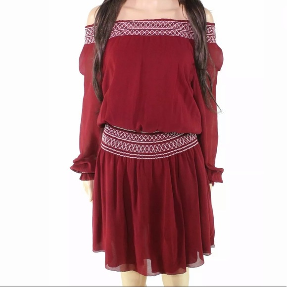 Tory Burch Off Shoulder Tunic Dress - Picture 2 of 3